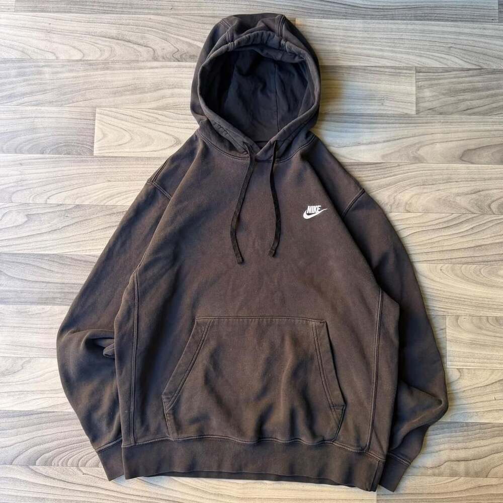 Nike Y2K Vintage Black Hoodie Sweatshirt